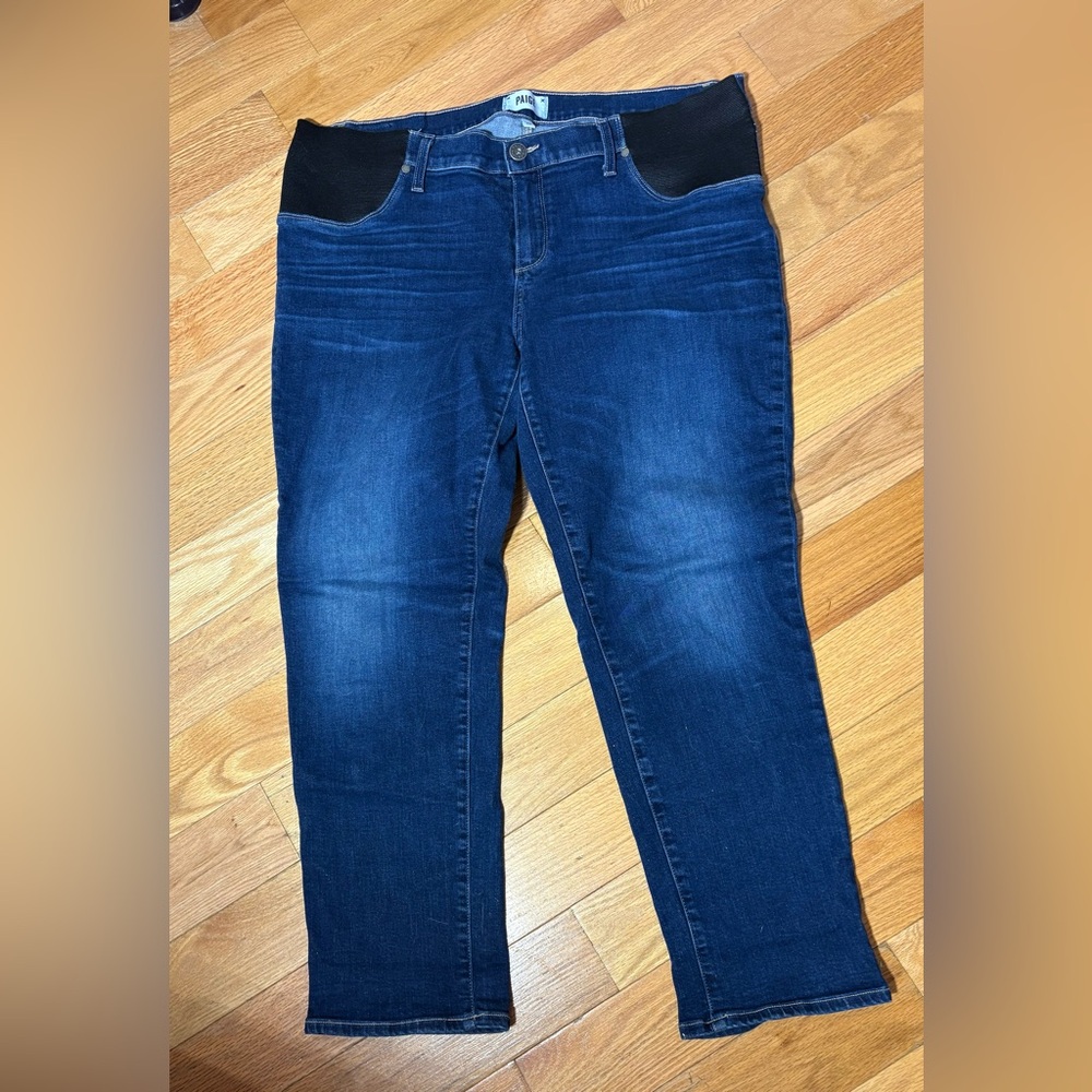 PAIGE BRIGITTE MATERNITY Straight Leg Jean Size 33